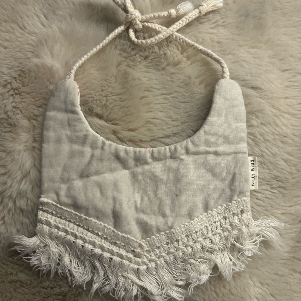 Billy Bibs Cream with Fringe